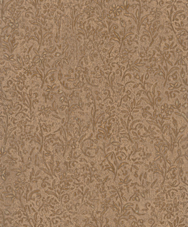 Vliesová tapeta na zeď, hnědo-bronzová, ornamenty, 35533, Ritus, Marburg - Vliesové tapety