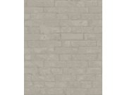 Vliesová tapeta na zeď, šedo-hnědá, cihly, cihlová zeď, 34613, Terra, Marburg