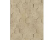 Geometrická vliesová tapeta na zeď, béžová, hexagony, 34163, Loft Superior, Marburg