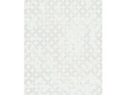 Vliesová tapeta na zeď, bílo-krémová, geometrický vintage vzor, 35121, City Romance, Marburg Tapety Yara - Marburg