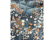 Vliesová tapeta na zeď, tyrkysová, rozkvetlá louka, 127927, Arboretum, Graham Brown Premium