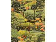 Vliesová tapeta na zeď, zelená, krajina, květiny, stromy, 127925, Arboretum, Graham Brown Premium