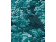 Vliesová tapeta na zeď, modro-zelená, les, stromy, 127936, Arboretum, Graham Brown Premium