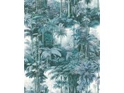 Vliesová tapeta na zeď, modrá, palmy, džungle, 127915, Arboretum, Graham Brown Premium