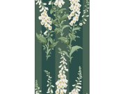 Vliesová tapeta na zeď, zelená, květiny, pruhy, 130311, Concerto, Graham Brown Premium