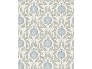 Vliesová tapeta na zeď, zeleno-modrá, listy, granátová jablka, 130289, Concerto, Graham Brown Premium