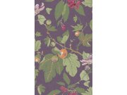 Vliesová tapeta na zeď, fialová, listy, plody, 130283, Concerto, Graham Brown Premium