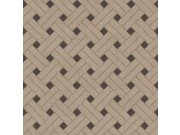 Geometrická vliesová tapeta na zeď, hnědo-černá, 32427, Vitalis, Parato by Cristiana Masi