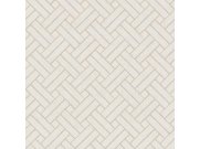Geometrická vliesová tapeta na zeď, šedo-krémová, 32420, Vitalis, Parato by Cristiana Masi