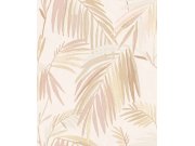 Vliesová tapeta na zeď, okrovo-růžová, listy, 32404, Vitalis, Parato by Cristiana Masi