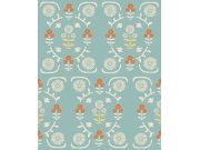 Tapety Yara Tapety dle materiálu Vliesové tapety - Vliesová tapeta na zeď, modrá, květiny, 5821, Nordic Folk, Borastapeter Vliesová tapeta na zeď, modrá, květiny, 5821, Nordic Folk, Borastapeter