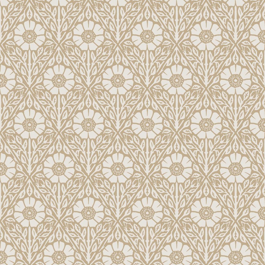 Vliesová tapeta na zeď, béžová, květiny, 5814, Nordic Folk, Borastapeter - Vliesové tapety