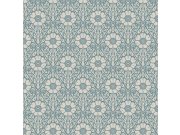 Tapety Yara Tapety dle materiálu Vliesové tapety - Vliesová tapeta na zeď, modrá, květiny, 5813, Nordic Folk, Borastapeter Vliesová tapeta na zeď, modrá, květiny, 5813, Nordic Folk, Borastapeter