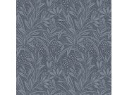 Vliesová tapeta na zeď, modrá, listy, 113339, Laura Ashley Signature