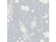 Vliesová tapeta na zeďf, modro-bílá, květiny, 113343, Laura Ashley Signature