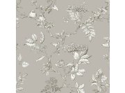 Vliesová tapeta na zeď, šedá, větvičky, 113347, Laura Ashley Signature