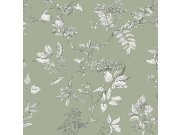 Vliesová tapeta na zeď, zelená, větvičky, 113348, Laura Ashley Signature