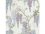 Vliesová tapeta na zeď, květy vistárie, 113356, Laura Ashley Signature