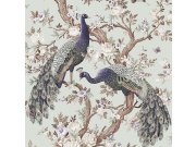 Vliesová tapeta na zeď, zelená, pávi, květiny, 113398, Laura Ashley Signature