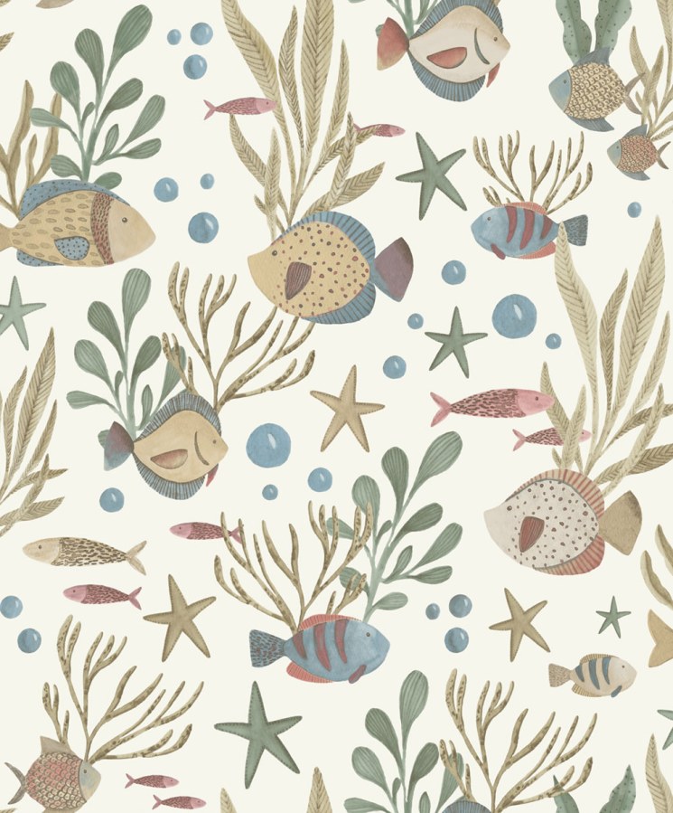 Dětská vliesová tapeta na zeď, podmořský svět, LD3320, Little Dreamers, Grandeco - Vliesové tapety