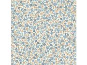 Vliesová tapeta na zeď, modrá, květiny, LD3015, Little Dreamers, Grandeco