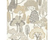 Dětská vliesová tapeta na zeď, béžová, stromy, LD2103, Little Dreamers, Grandeco