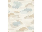 Dětská vliesová tapeta na zeď, béžová, mráčky, LD2019, Little Dreamers, Grandeco