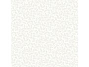 Vliesová tapeta na zeď, bílo-šedá, listy, 38732, Borosan Hem, Borastapeter