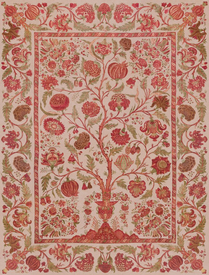 Tapety Yara - Tapety dle materiálu - Vliesové tapety - Vliesová fototapeta na zeď, červená, Strom života, 350685, Amber, Eijffinger Vliesová fototapeta na zeď, červená, Strom života, 350685, Amber, Eijffinger - Vliesové tapety