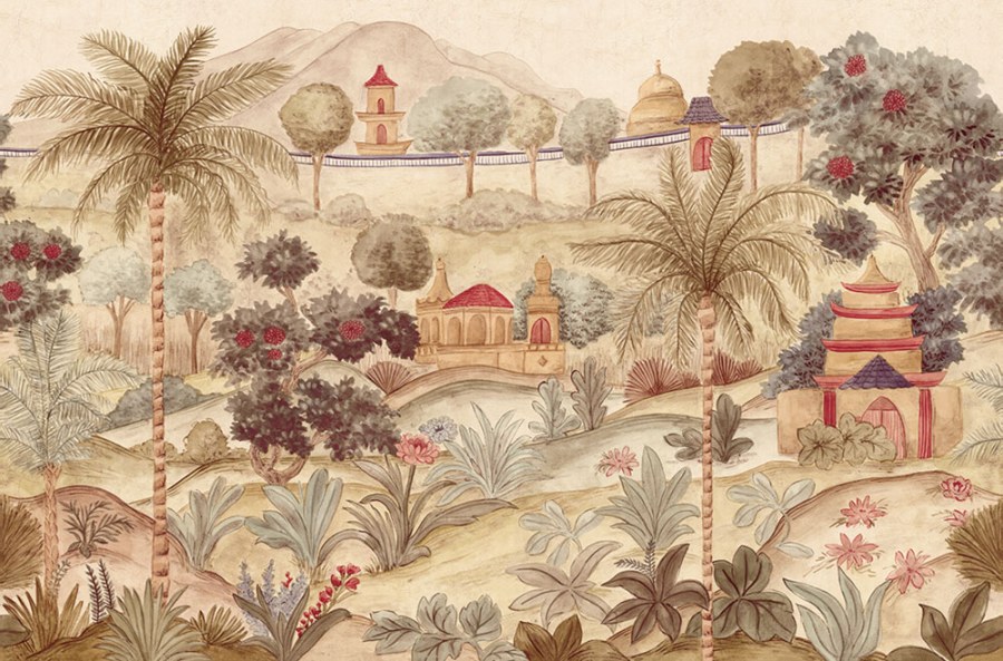 Tapety Yara - Tapety dle materiálu - Vliesové tapety - Vliesová fototapeta na zeď, Majestic Garden, 350681, Amber, Eijffinger Vliesová fototapeta na zeď, Majestic Garden, 350681, Amber, Eijffinger - Vliesové tapety