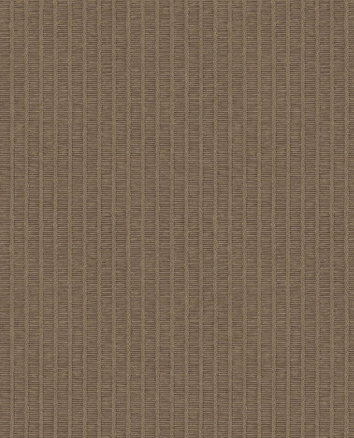 Vliesová tapeta na zeď, hnědá, imitace rohože, pruhy, 350674, Amber, Eijffinger
