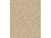 Vliesová tapeta na zeď, hnědá, květiny, ornamenty, 350652, Amber, Eijffinger