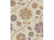 Tapety Yara Tapety dle materiálu Vliesové tapety - Vliesová tapeta na zeď, vínovo-hnědá, květiny, 350611, Amber, Eijffinger Vliesová tapeta na zeď, vínovo-hnědá, květiny, 350611, Amber, Eijffinger