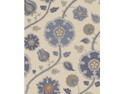 Vliesová tapeta na zeď, modrá, květiny, 350610, Amber, Eijffinger