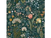 Vliesová tapeta na zeď, modrá, květiny, 2055, Icons, New Heritage, Borastapeter