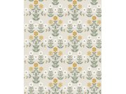 Tapety Yara Tapety dle materiálu Vliesové tapety - Vliesová tapeta na zeď, šedá, květiny, 4811, New Heritage, Borastapeter Vliesová tapeta na zeď, šedá, květiny, 4811, New Heritage, Borastapeter