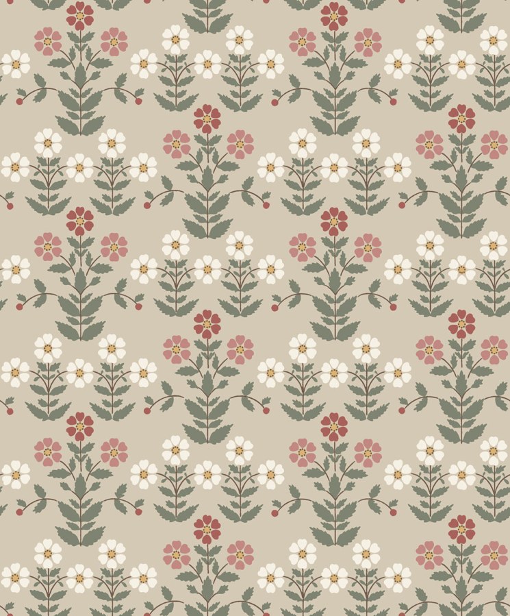 Vliesová tapeta na zeď, béžová, květiny, 4810, New Heritage, Borastapeter - Vliesové tapety