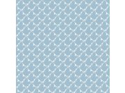 Vliesová tapeta na zeď, modrá, ptáčci, 4844, New Heritage, Borastapeter