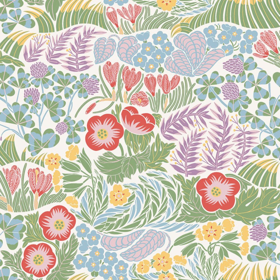 Vliesová tapeta na zeď, bílá, květiny, 4843, New Heritage, Borastapeter Vliesová tapeta na zeď, bílá, květiny, 4843, New Heritage, Borastapeter