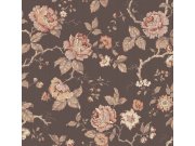 Vliesová tapeta na zeď, hnědá, květiny, 4827, New Heritage, Borastapeter
