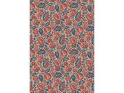 Vliesová tapeta na zeď, modro-červená, květiny, 4816, New Heritage, Borastapeter