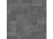 Luxusní geometrická vliesová tapeta na zeď, černá, Z30341, Casa 8, Trussardi 