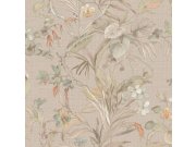 Luxusní vliesová tapeta na zeď, béžová, květiny, listy, Z30338, Casa 8, Trussardi 