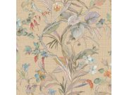 Luxusní vliesová tapeta na zeď, béžová, květiny, listy, Z30326, Casa 8, Trussardi 