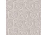 Luxusní geometrická vliesová tapeta na zeď, šedá, Art deco, Z30317, Casa 8, Trussardi 