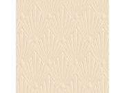 Luxusní geometrická vliesová tapeta na zeď, béžová, Art deco, Z30314, Casa 8, Trussardi 