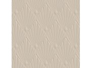 Luxusní geometrická vliesová tapeta na zeď, hnědo-béžová, Art deco, Z30312, Casa 8, Trussardi 