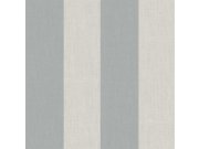 Vliesová tapeta na zeď, šedo-modrá, imitace látky, pruhy, 38476, Top Stripes, Parato by Cristiana Masi