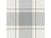 Vliesová tapeta na zeď, modro-béžová, imitace látky, 38406, Top Stripes, Parato by Cristiana Masi