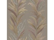 Vliesová tapeta na zeď, šedo-hnědá, listy, 35908, Ornamenta, Parato by Cristiana Masi